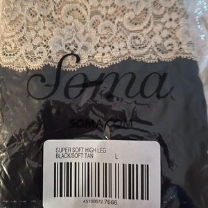 Soma FIVE PAIRS super soft high leg panties NWT